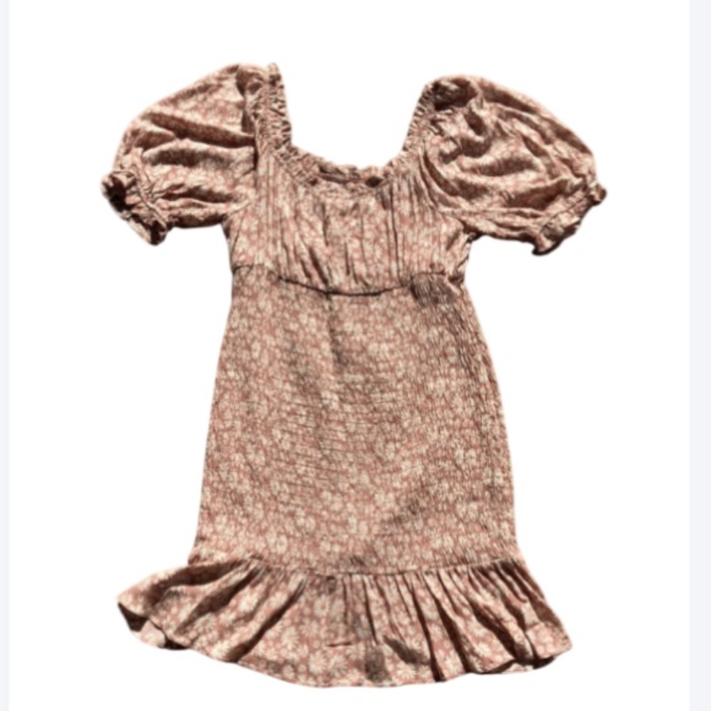 3/$33 Lily rose dress floral print Smocked puff sleeve cottagecore boho M jr